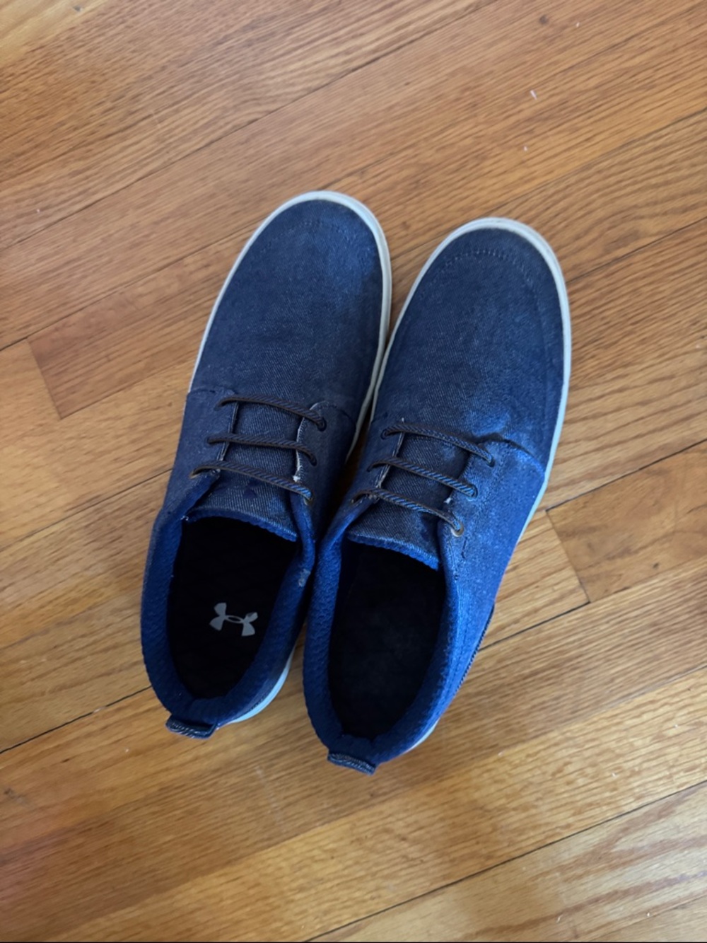 Under Armour Men's Navy Canvas Slip-On Sneakers